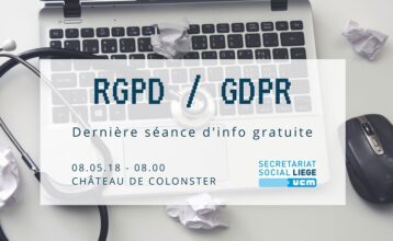 Séance d'info avant échéance du GDPR RGPD