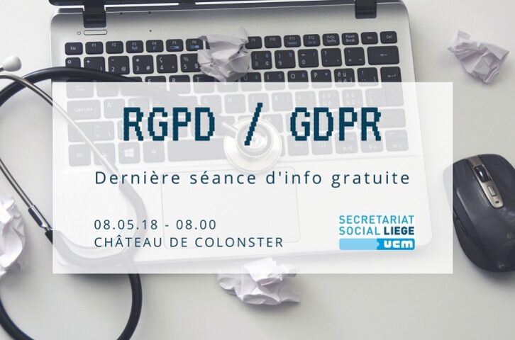 Séance d'info avant échéance du GDPR RGPD