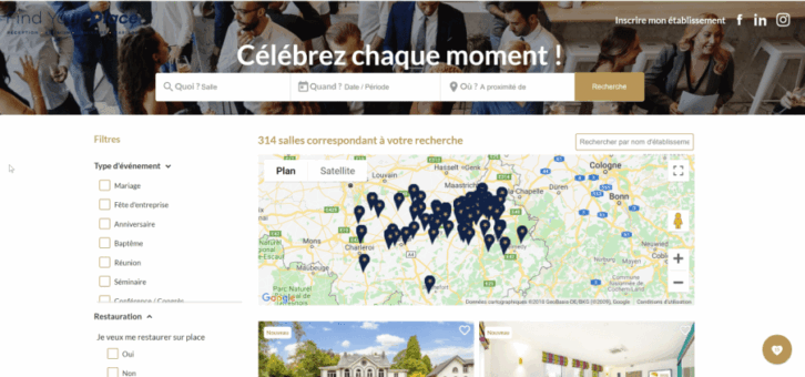 visuel du site Find Your Place